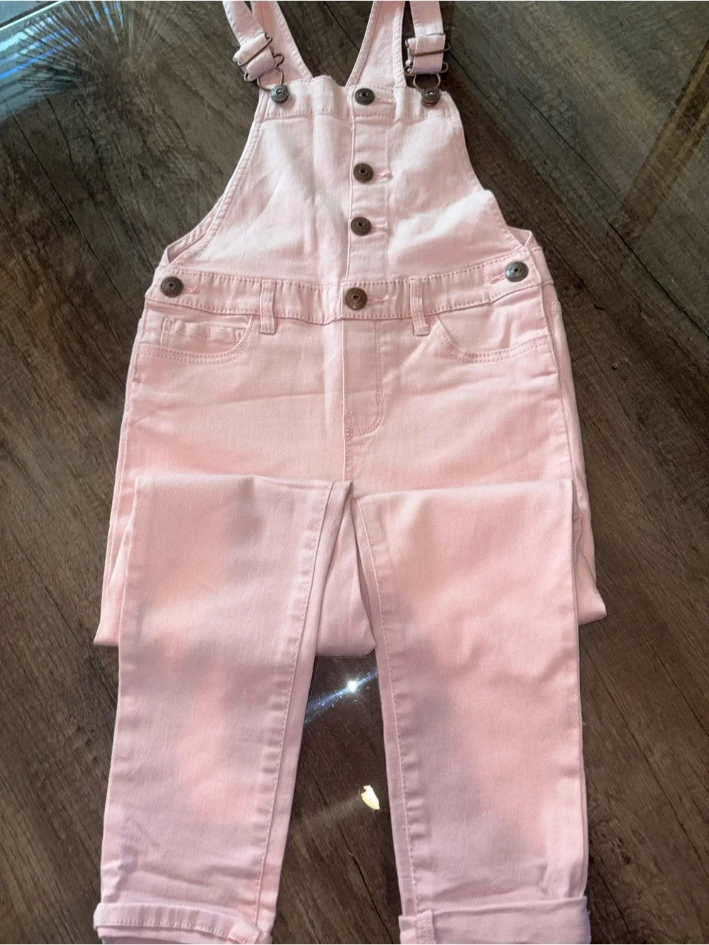 OshKosh B'gosh Light Pink Denim Overalls for Kids